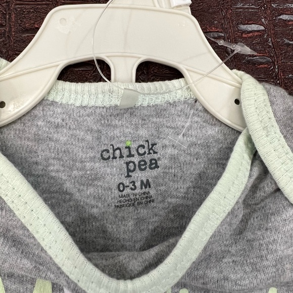 NWT BABY my first Easter 3 piece onesie pants hat set green gray 0 3 months mos - Picture 6 of 6